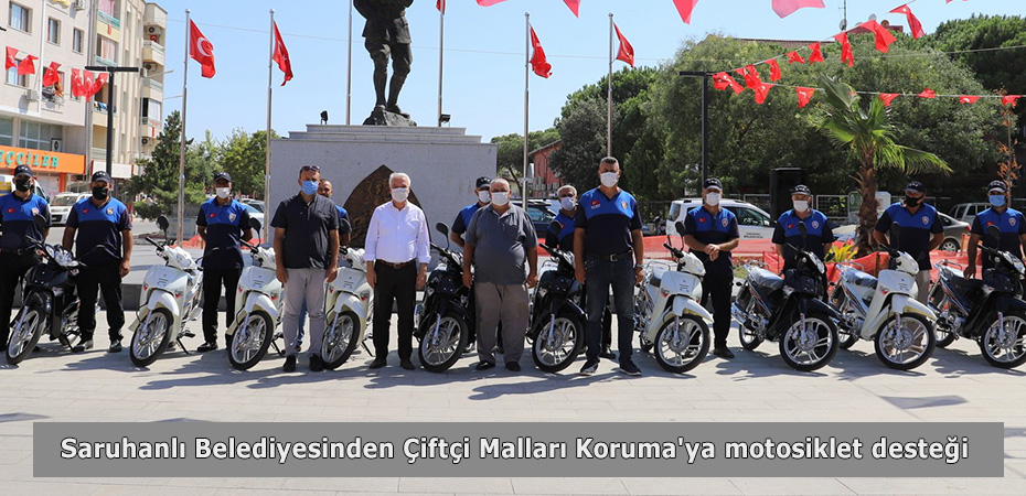 Saruhanl Belediyesinden ifti Mallar Koruma'ya motosiklet destei