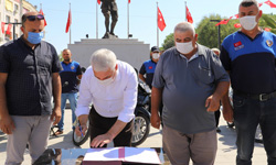 Saruhanlı Belediyesinden Çiftçi Malları Koruma'ya motosiklet desteği
