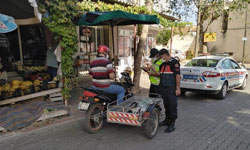 Salihli'de motosikletlere ceza yağdı