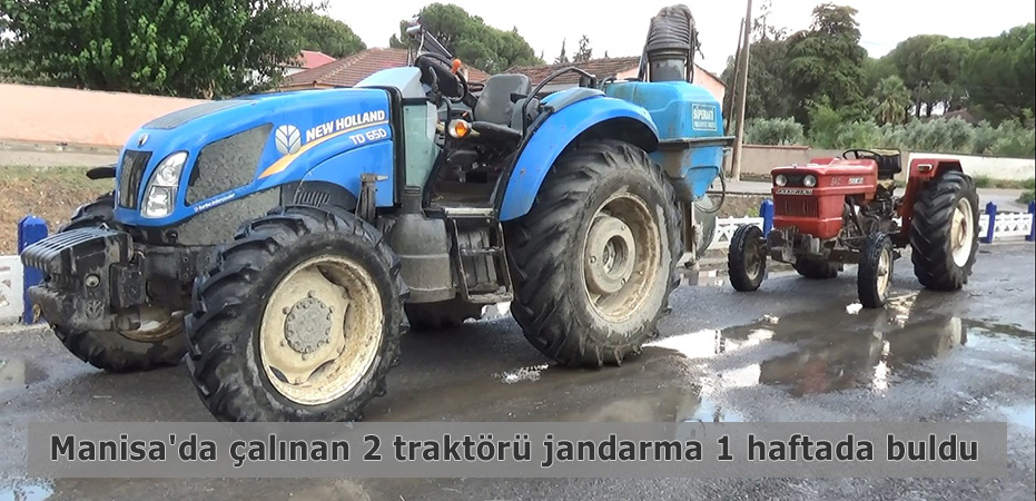 Jandarma çalınan traktörleri çiftlikte buldu