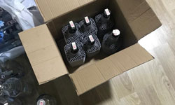 Manisa'da 350 şişe sahte içki ele geçirildi