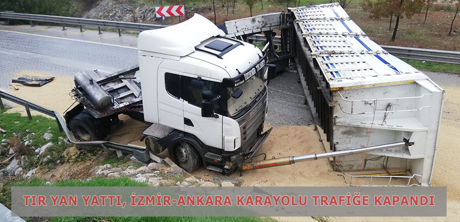 Tr yan yatt, zmir-Ankara karayolu trafie kapand