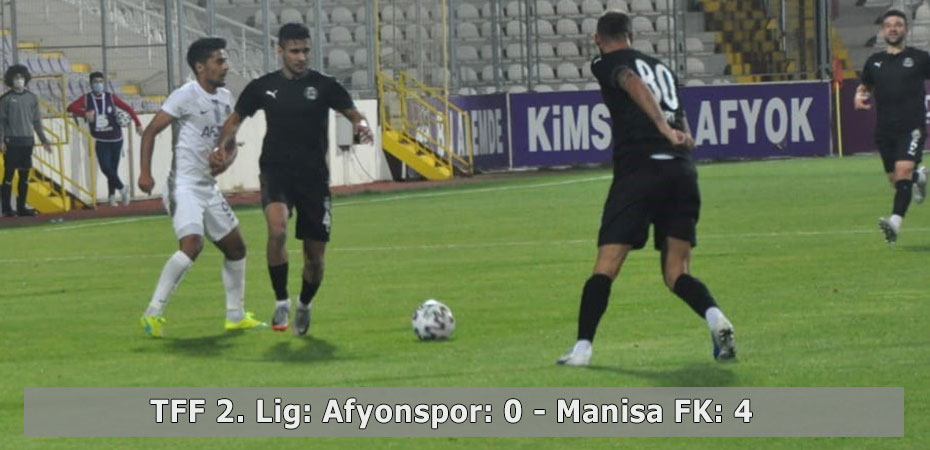 TFF 2. Lig: Afyonspor: 0 - Manisa FK: 4