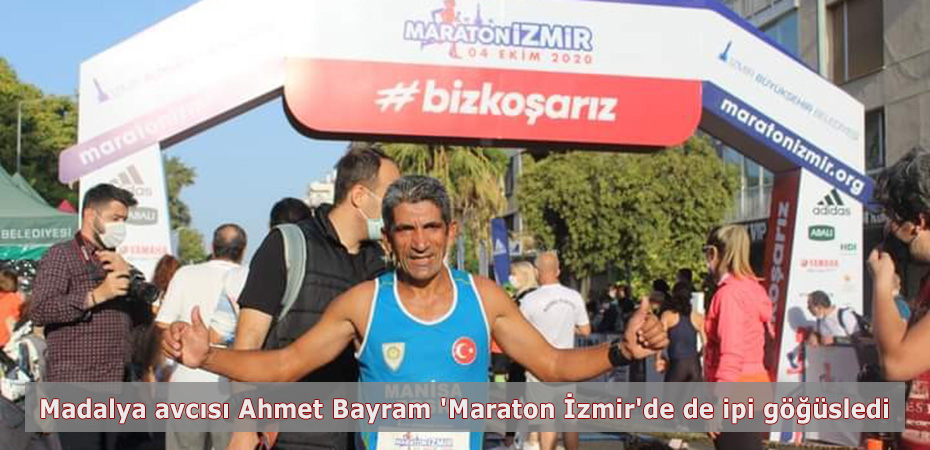 Madalya avcs Ahmet Bayram 'Maraton zmir'de de ipi gsledi