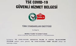 Manisa TSO 'Covid-19 Güvenli Hizmet Belgesi' aldı