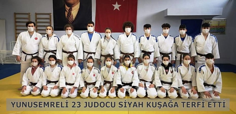Yunusemreli 23 judocu siyah kuşağa terfi etti